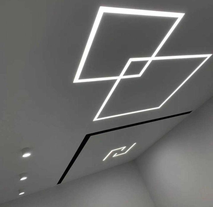 Натяжные Потолки Парящие Потолки Парящий Потолок Световые На Линий