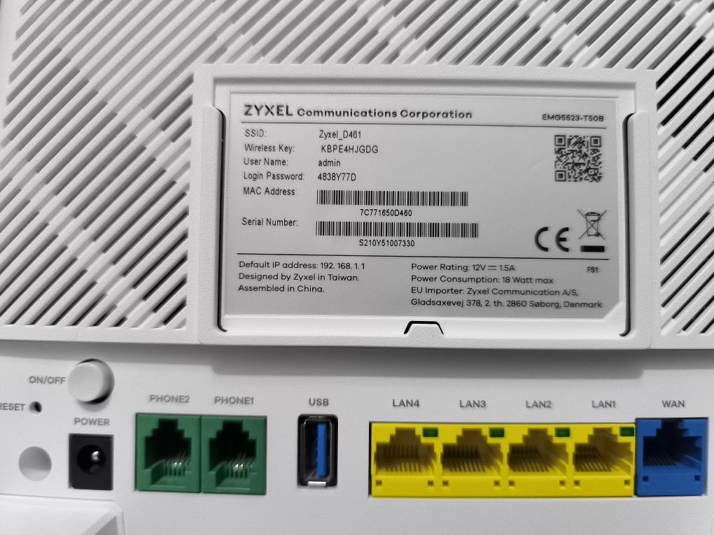 Продается wi fi роутер ZYXEL