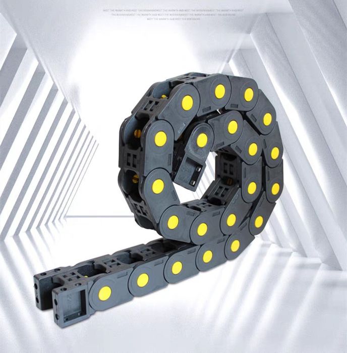 Кабелегон траковый. Кабель канал гибкий полузакрытый. Кабельная цепь.