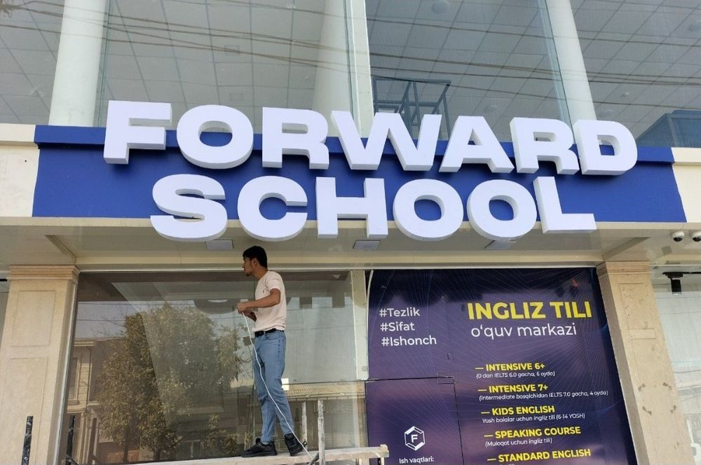 Reklama xizmati bukva. Baner