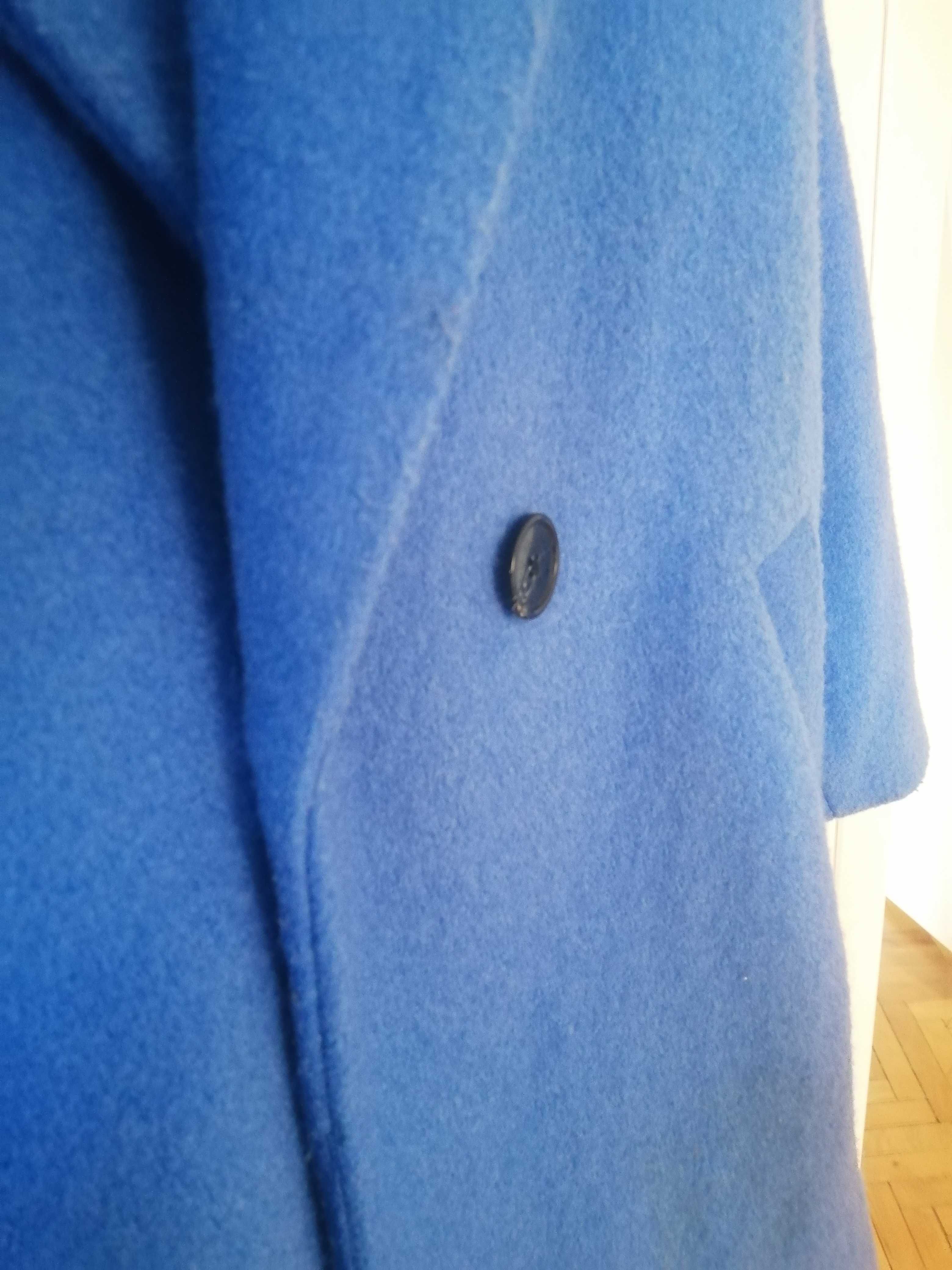 Дамско oversize палто, уникален син цвят, 36 р-р