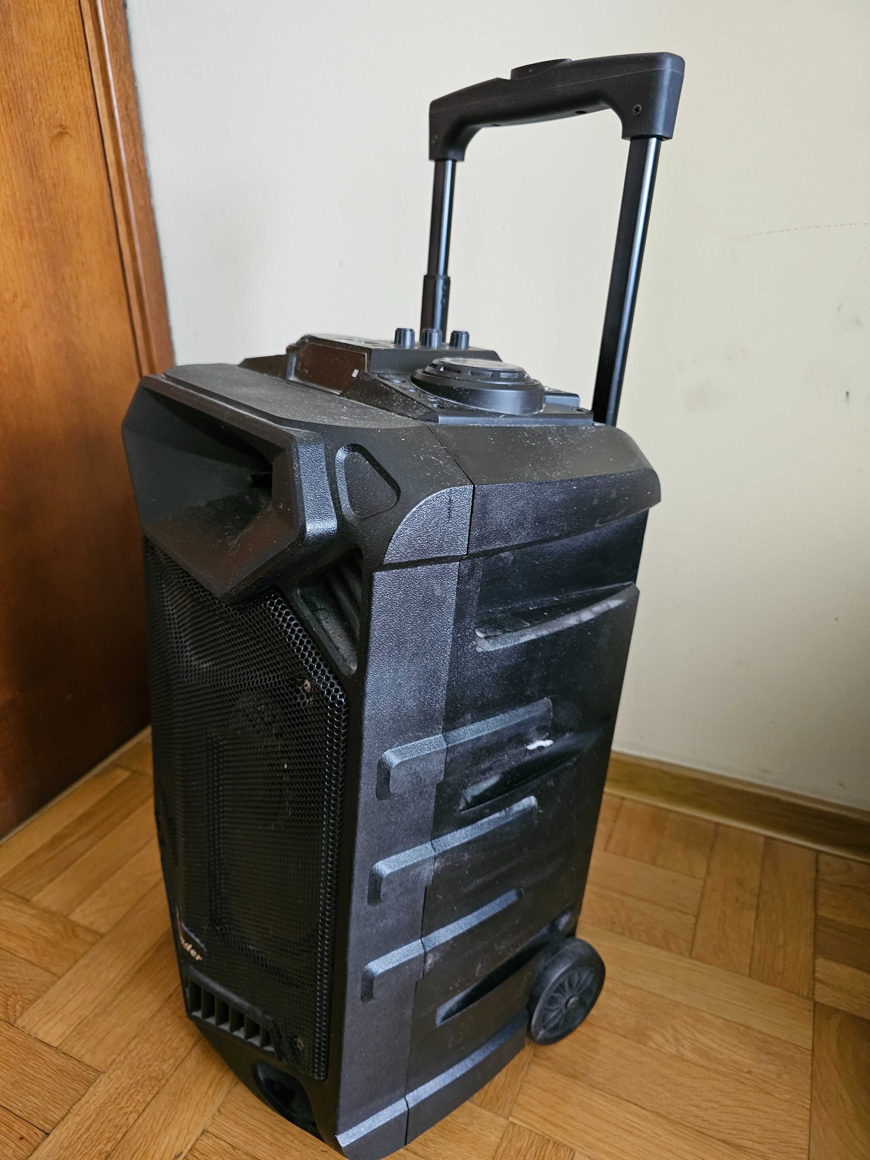 Караоке тонколона Thunder 12 инча THS-B1201BTW с 2 безжични микрофона