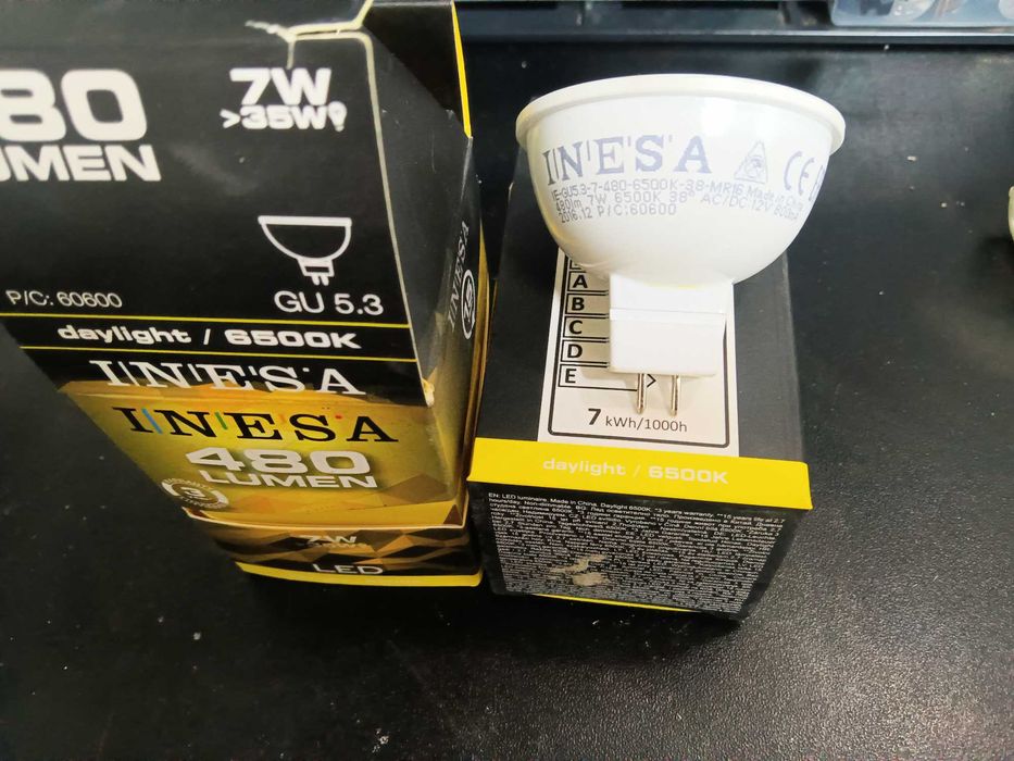 INESA LED лампи GU5.3 12V 7W 480lm 6500K 2бр.