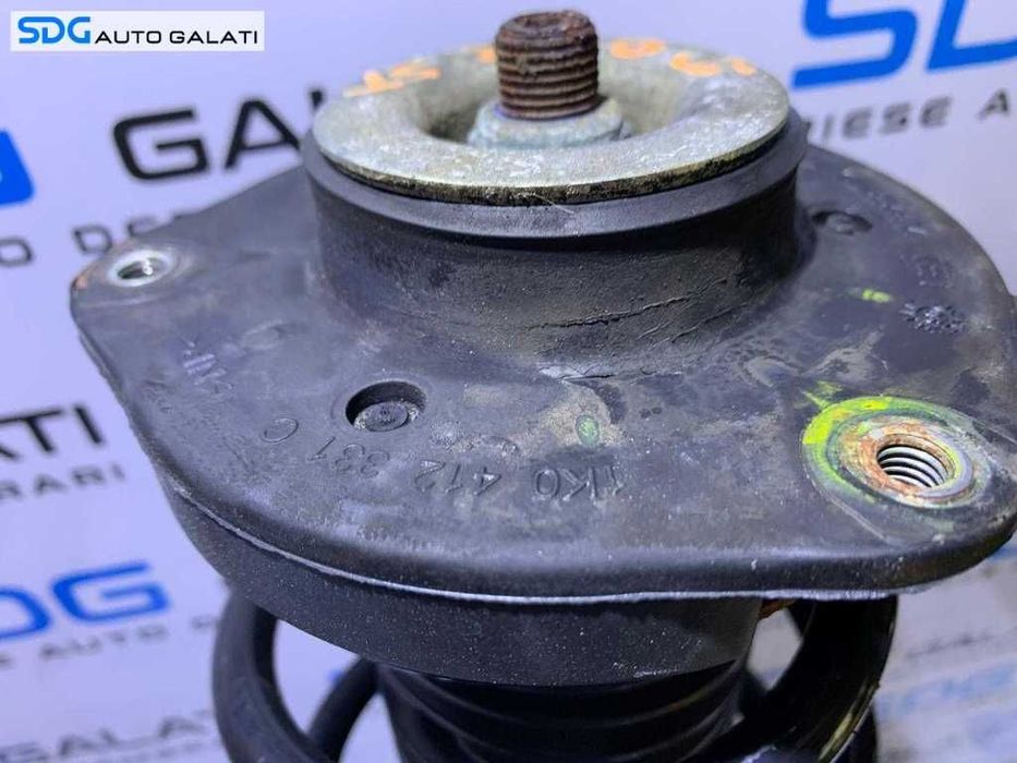 Amortizor Telescop Complet cu Arc si Flansa Fata Stanga VW Golf 5 1.9 TDI 2004 - 2008 Cod 1K0413031BF