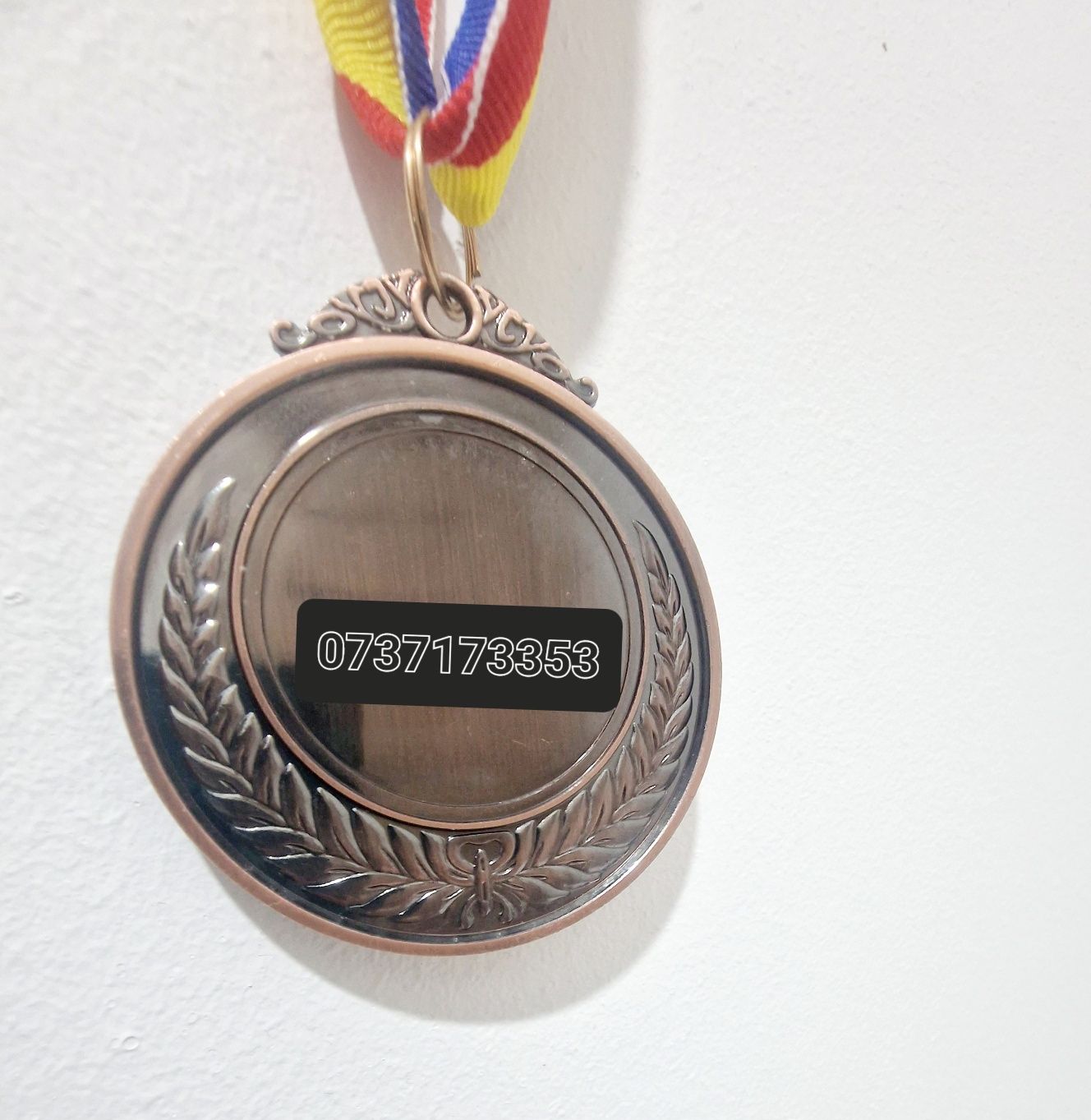 Medalie de bronz 7 cm lant 40 cm