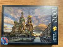 Puzzle sigilat catedrala biseri nou 1000 piese 68 x 47 cm d toys cadou