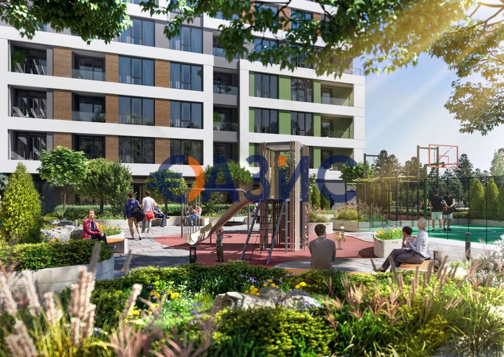 Апартамент с 1 спалня В нов комплекс "Смокините-5", Бургас, 63.16 кв.