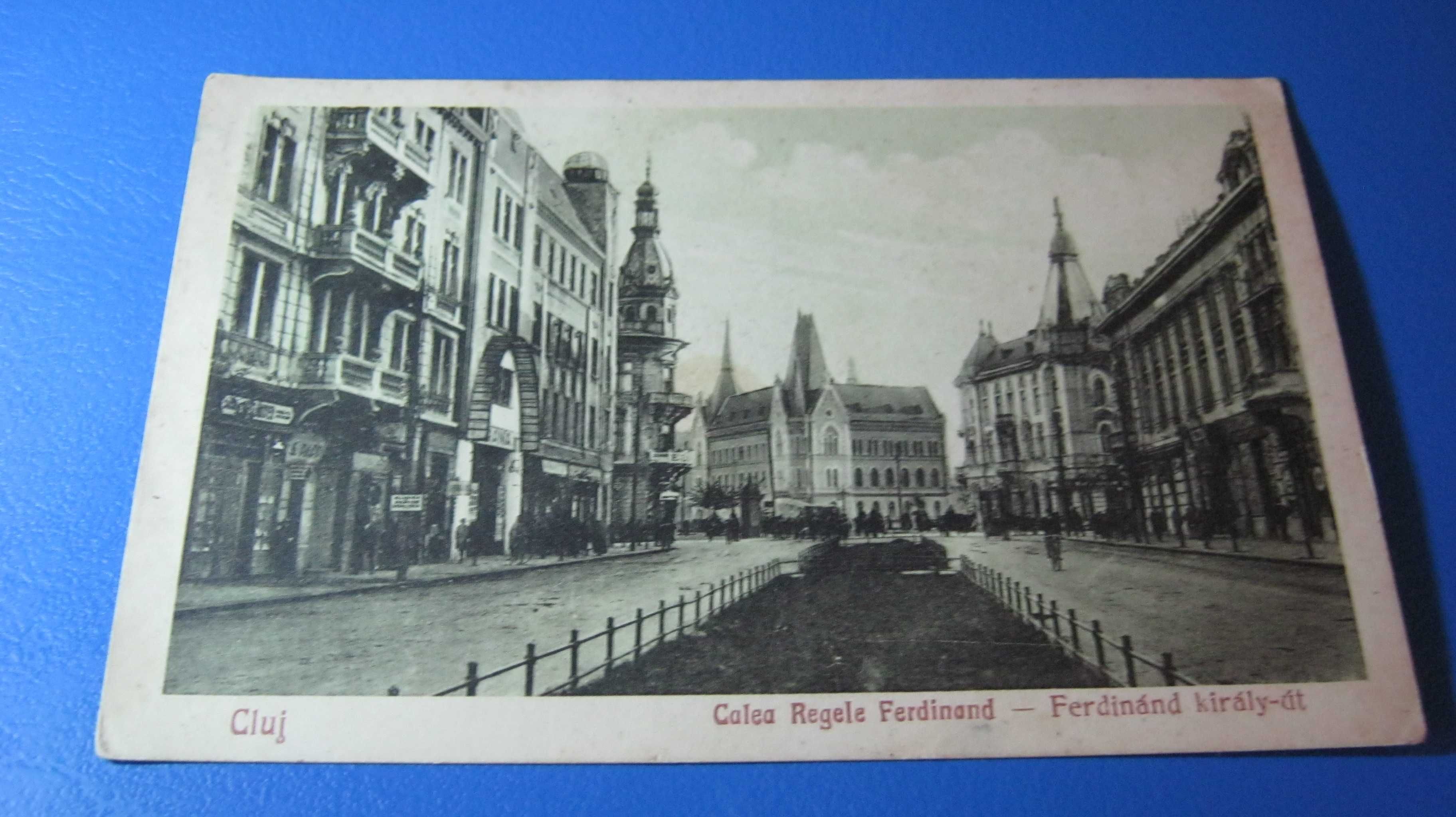 Ilustrata veche/Carte Postala,CLUJ,Calea Regele Ferdinand,1929.