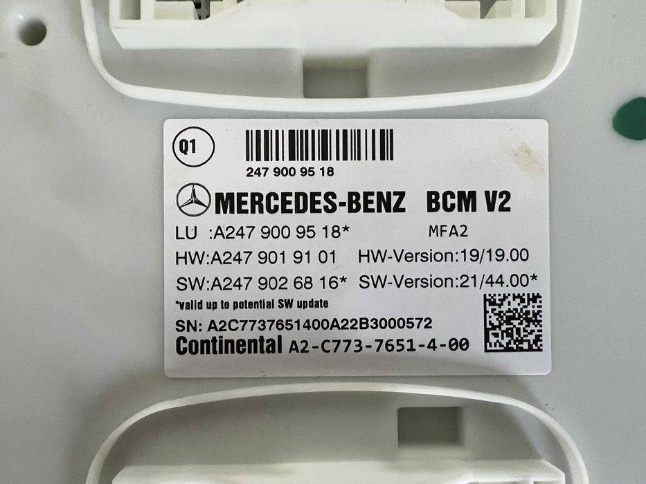 Mercedes A 177 AMG ECU+BCM V2