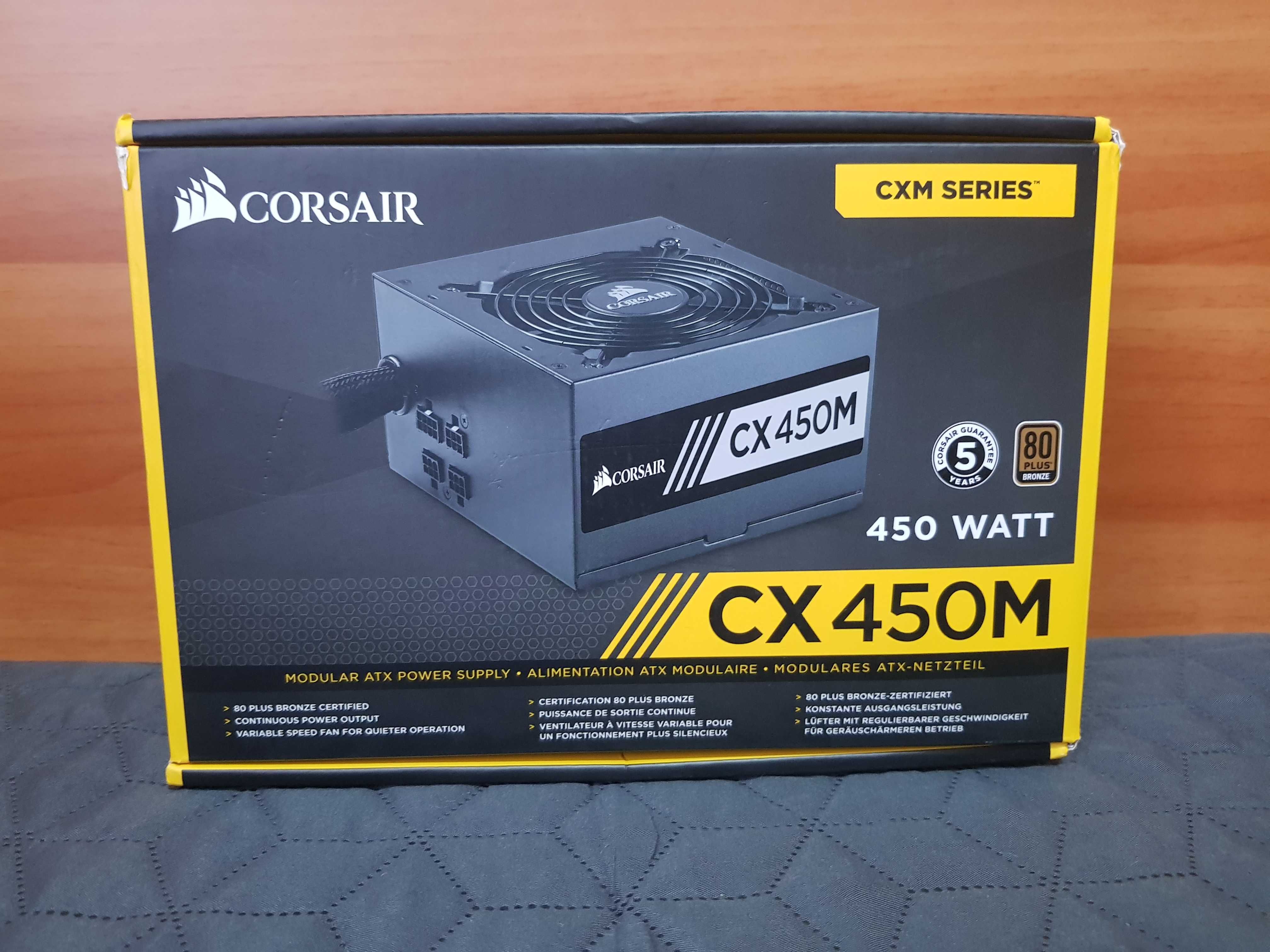 Sursa 450W Corsair CX450M / Modulara/ 80+ Bronze / ATX