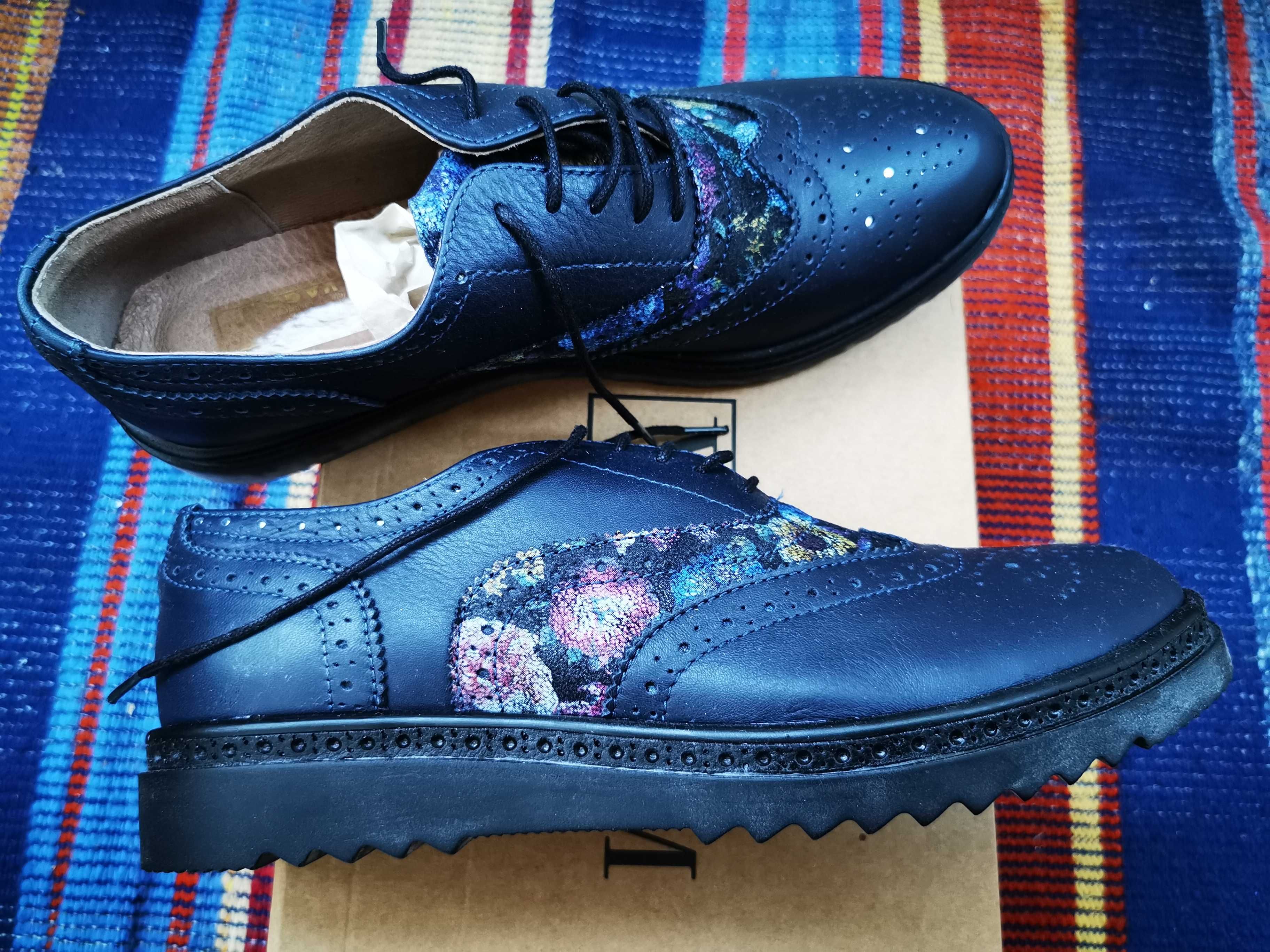 Pantofi oxford din piele, 40