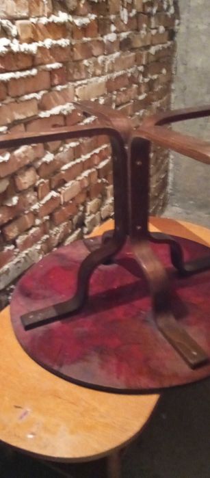 Дървена маса диаметър 60 см