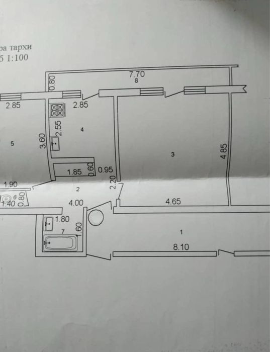 2х комнатная квартира, Саид Барака, Северный вокзал, Госпитальный