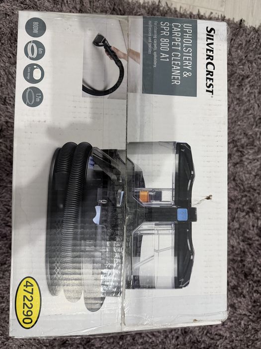 Aspirator cu spalare tapiterie si covoare. Injectie de solutie.