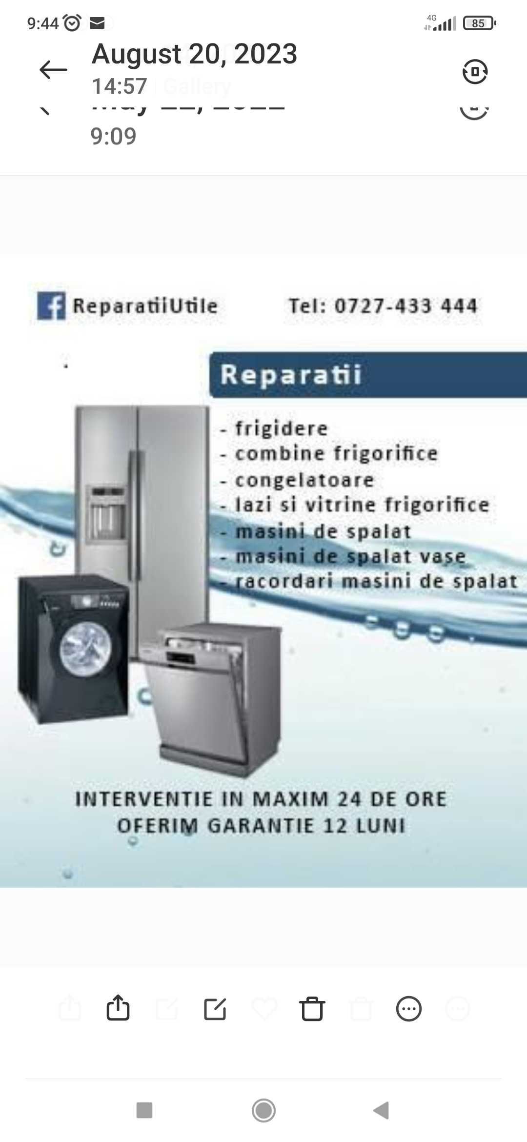 Reparatii frigidere si masini de spalat automate,Wirpool Beko Arctic.