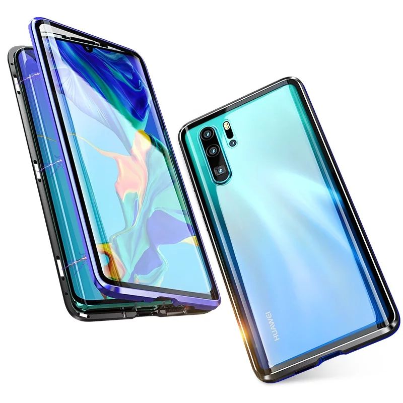 Двоен Магнитен Кейс за Huawei P30 Pro P20 Lite Mate 20 Pro 360 градуса