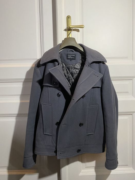 Vand palton selected homme gri