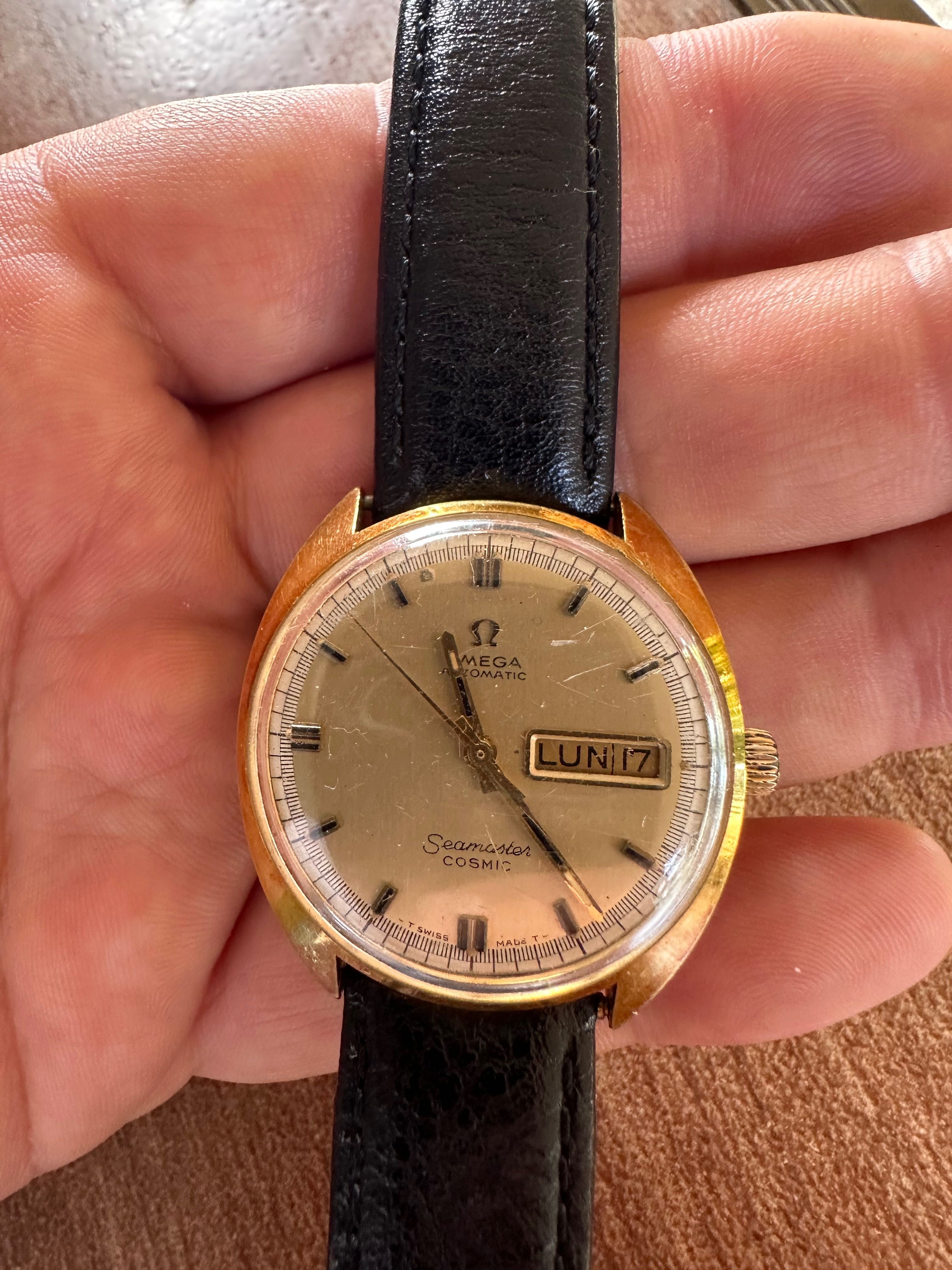 Омега мъжки часовник. Omega seamaster cosmic 70те.