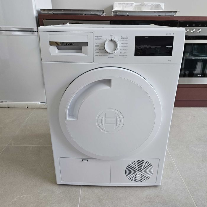 Немска инверторна сушилня с термопомпа Bosch 8кг - 2 ГОДИНИ ГАРАНЦИЯ