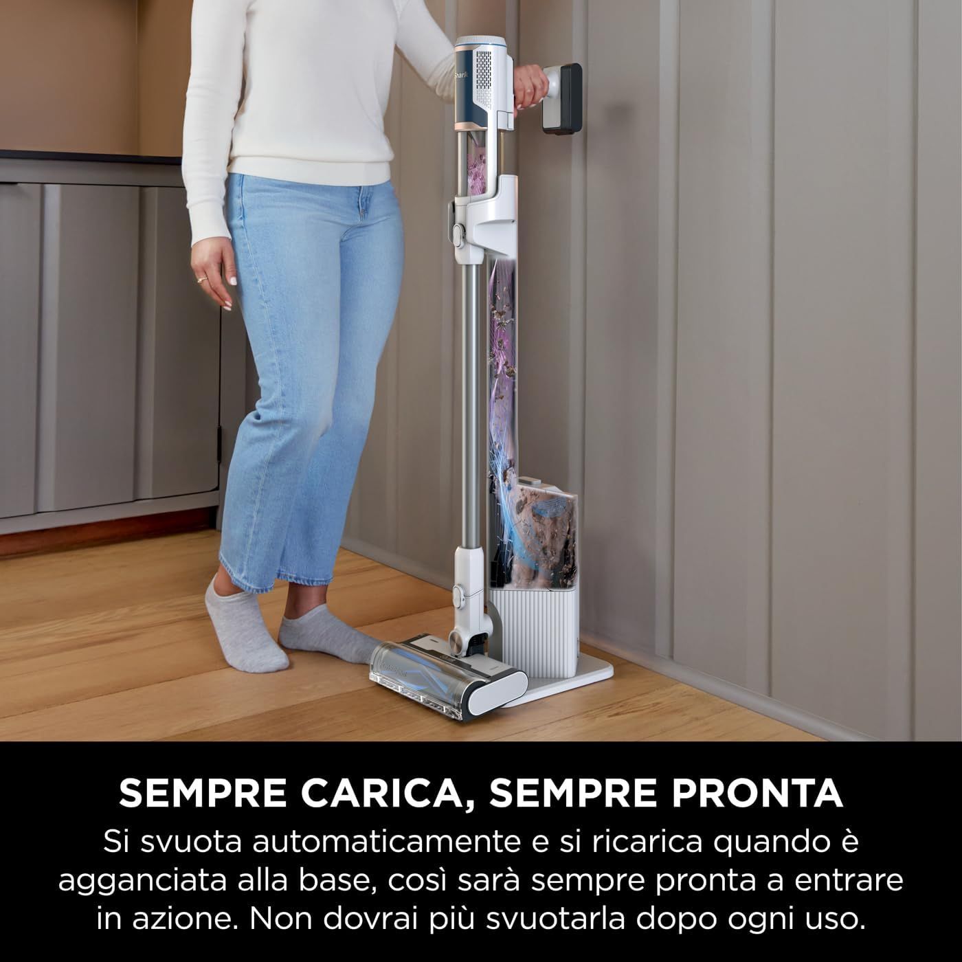 Aspirator vertical fără fir 2în1 Shark Clean & Empty BU3521EU 40 min
