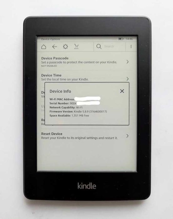 Kindle Paperwhite 6th gen с подсветка