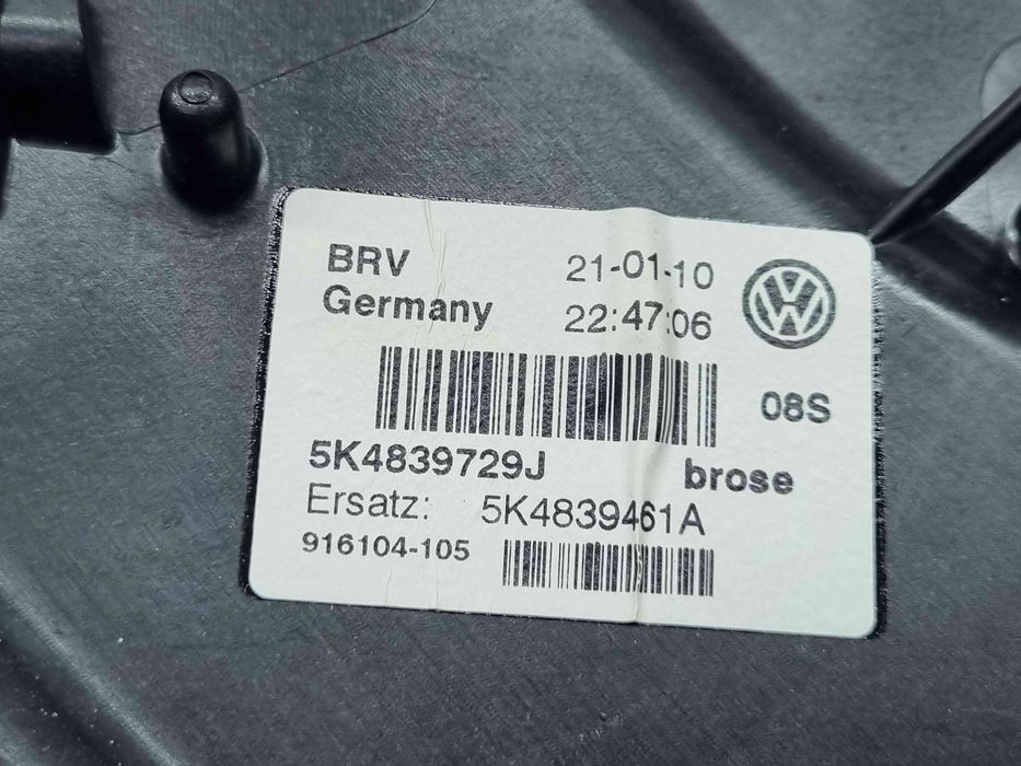 Macara electrica geam stanga spate Volkswagen Golf 6 (5K1) GTD [Fabr 2