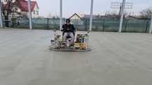 Turnare beton finisat cu Elicopter, Piste elicopterizate,  Periat
