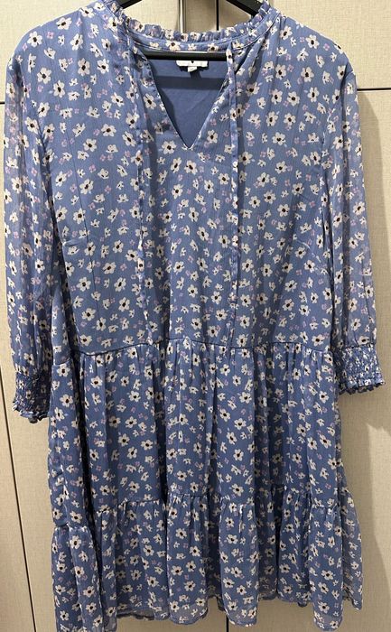 Rochie midi albastru