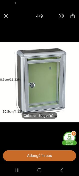 Cutie poștală oțel inoxidabil