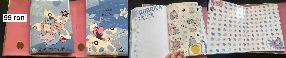 Jurnal Agenda Caiet Notebook Winnie the Pooh - Piglet - Eyelet - mov