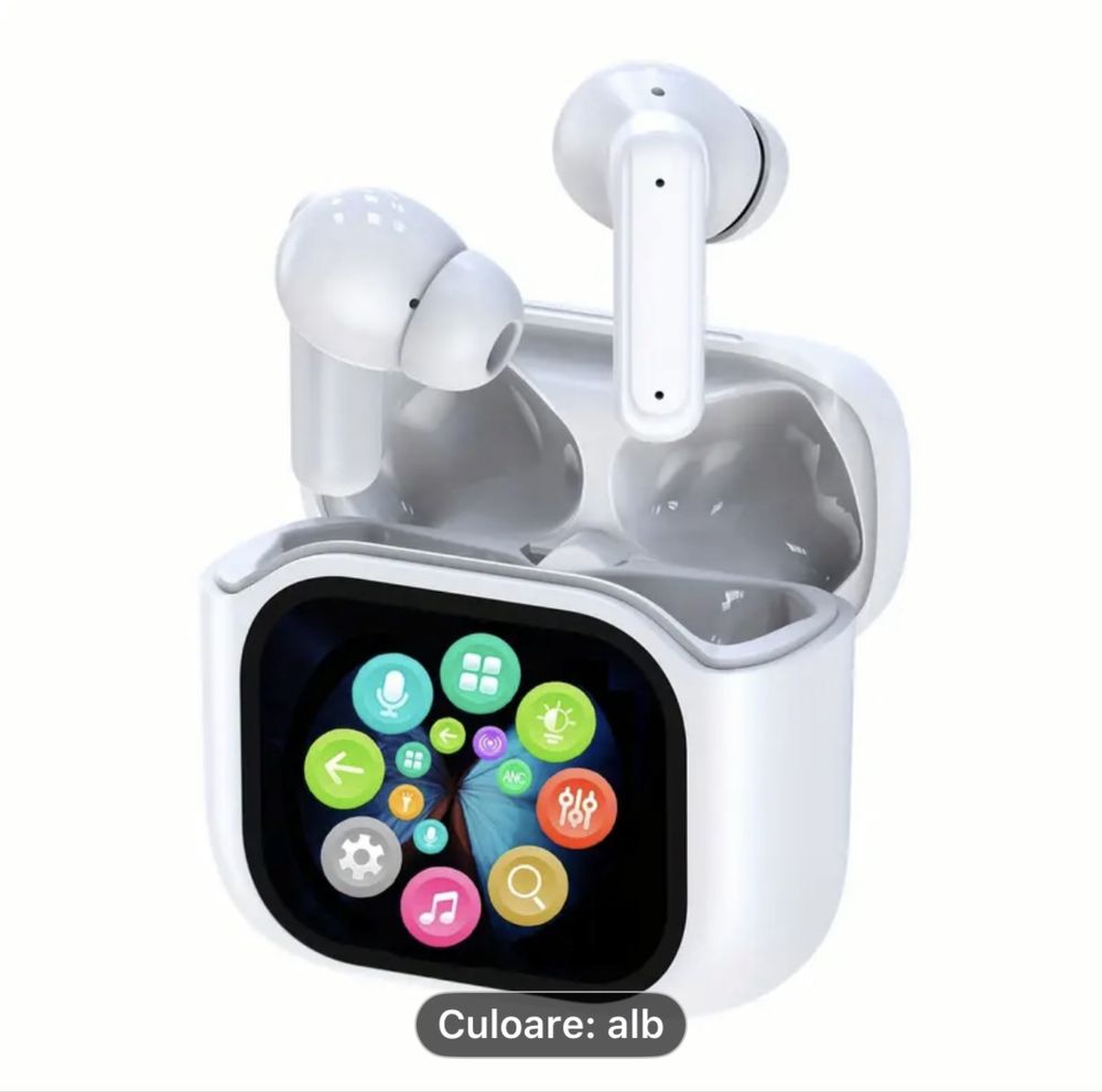 Caști Wireless, ecran LCD tactil