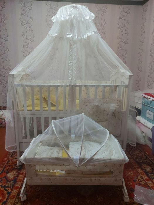 Коляска ва кроват детский + бешик