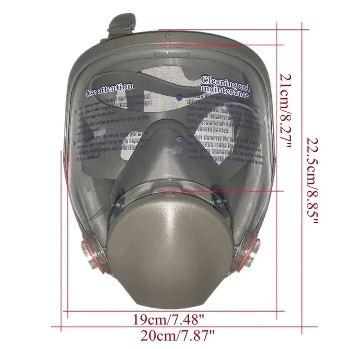 Респираторна предпазна маска за цяло лице Anti-Fog 6800
