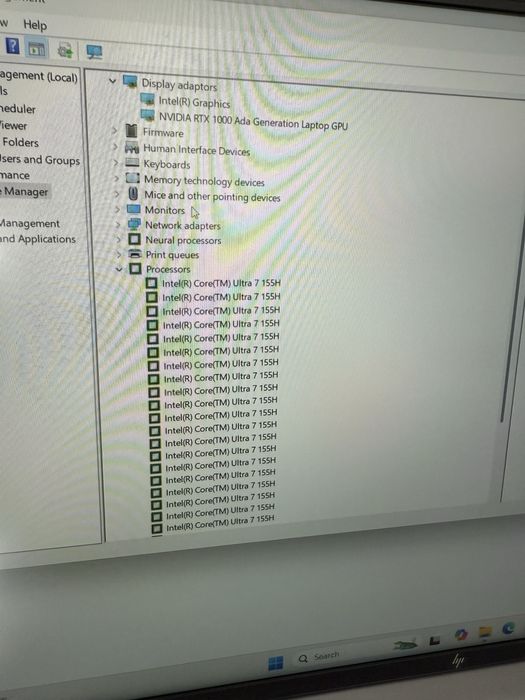 Laptop Hp Zenbook power G11 Intel Ultra 7 32Gb ram