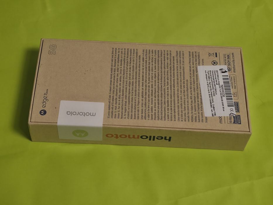 ЗАПЕЧАТАН 256GB Motorola EDGE 50 Fusion Гаранция Yettel 2028 BLUE