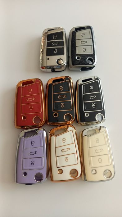 Силиконов Кейс калъф автомобилен ключ FIAT,BMW;VW;SEAT;SK
