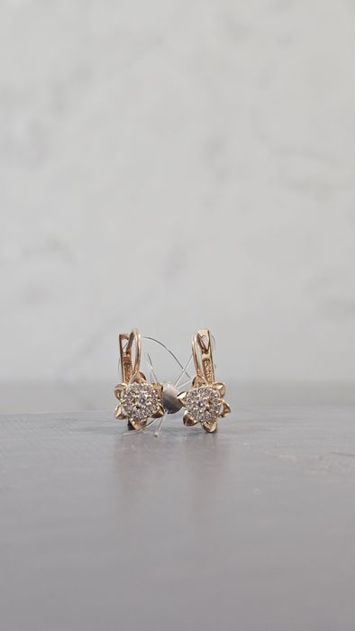 Серьги золотые Россия