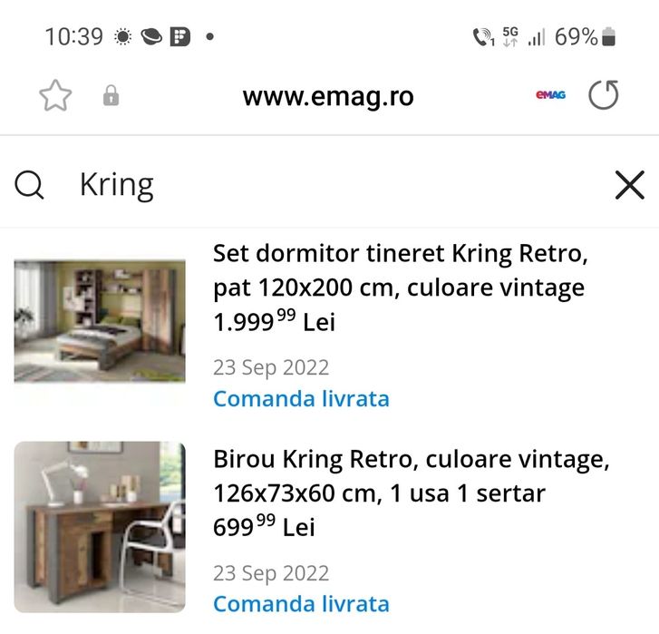 Mobila dormitor Kring camera tineret Minecraft