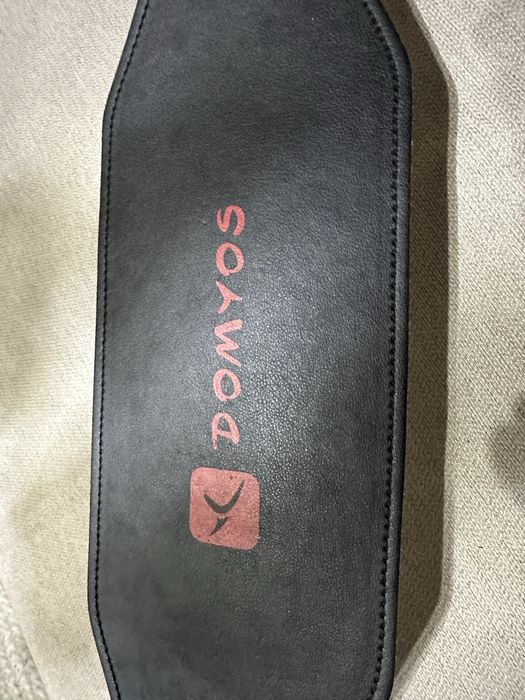 Фитнес колан, кожен, черенL/XL