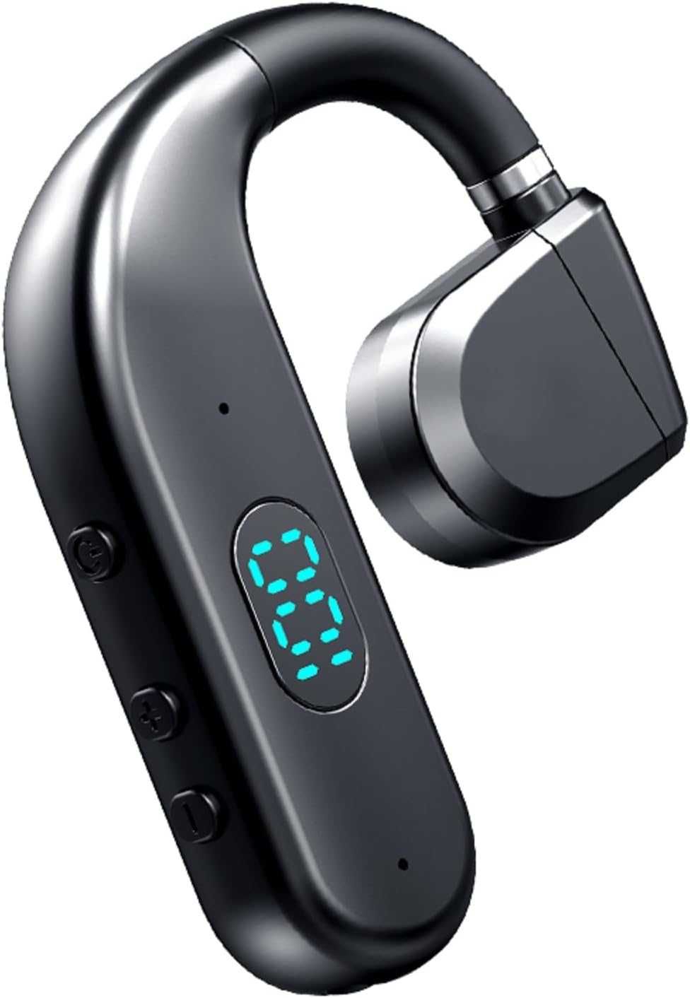 Bluetooth слушалка с микрофон, единична, костна проводимост, с кука