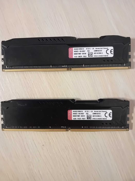 RAM памет от 2x8GB DDR4 2666MHz Kingston Hyperx Fury