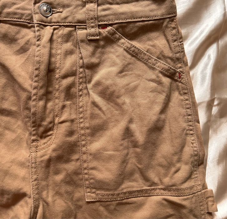 Blugi Baggy Largi Bej Mărimea S H&M