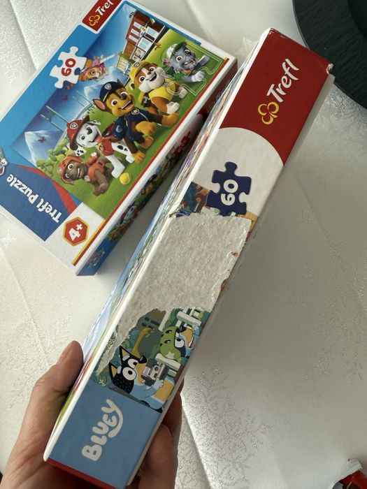 Set puzzle Bluey si Paw Patrol 4+