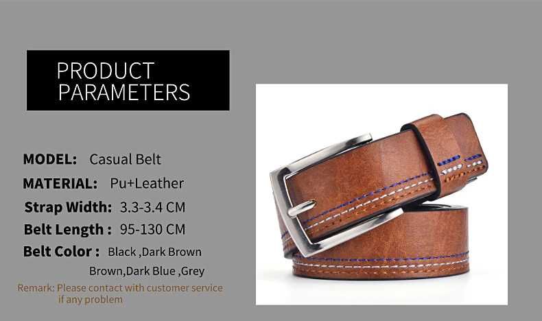 Curea piele albastru inchis L=130cm. latime 3.3-3.4 cm. Noua ambalata!