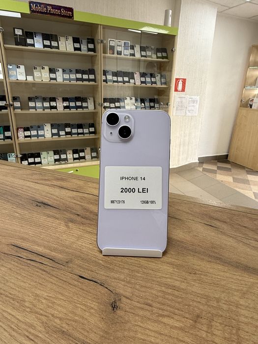 iPhone 14, memorie internă 128gb, sănătate baterie 100%