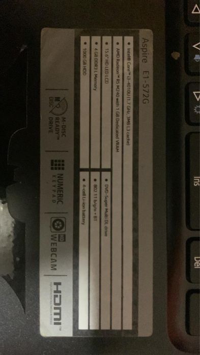 Продам ноутбук ACER