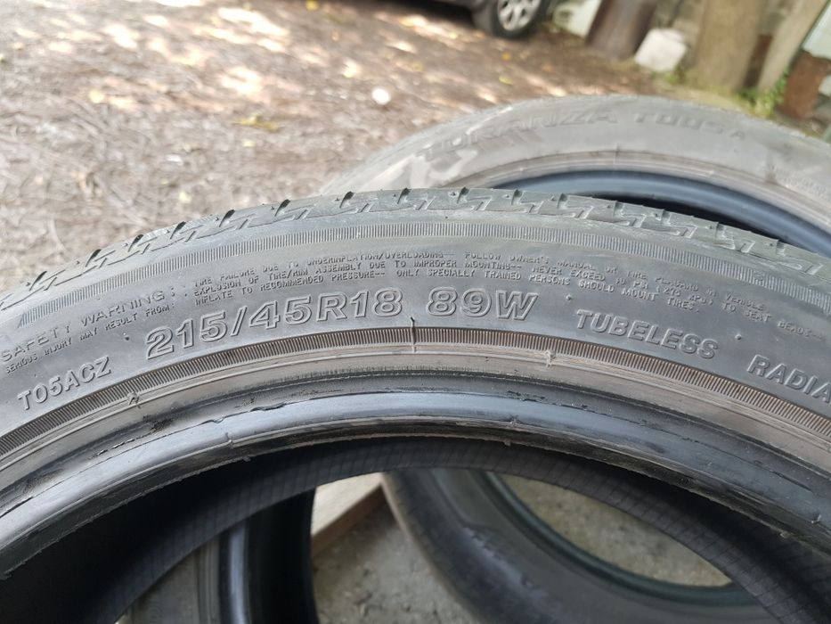 215/45/18 brigestone