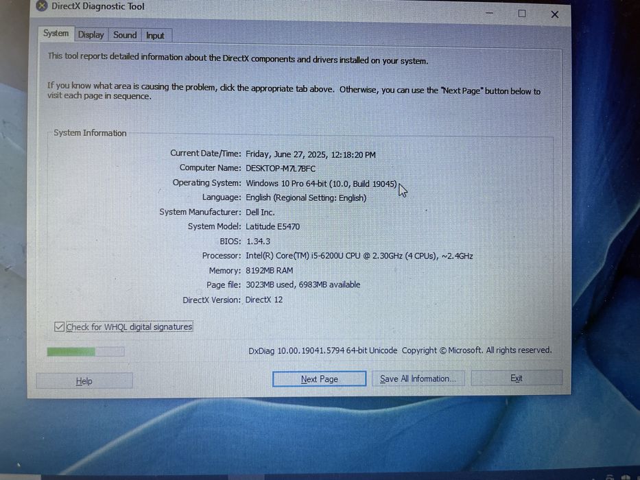 Vand laptop DELL