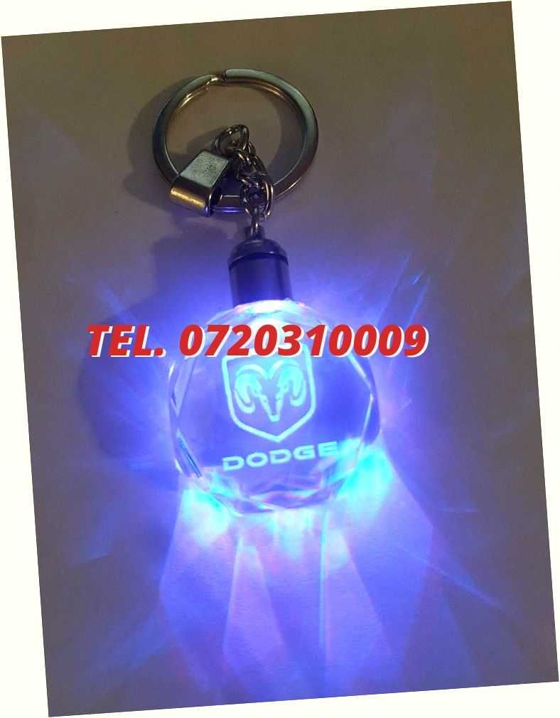 Breloc Sticla Cu Led 6 Culori Dodge