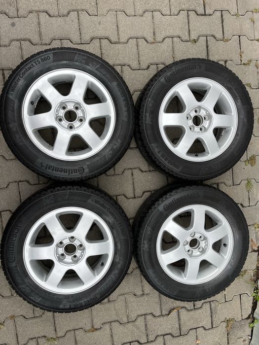 Jante aliaj 5x100mm, anvelope iarna 195/65 R15, VW Golf 4, Bora Beetle
